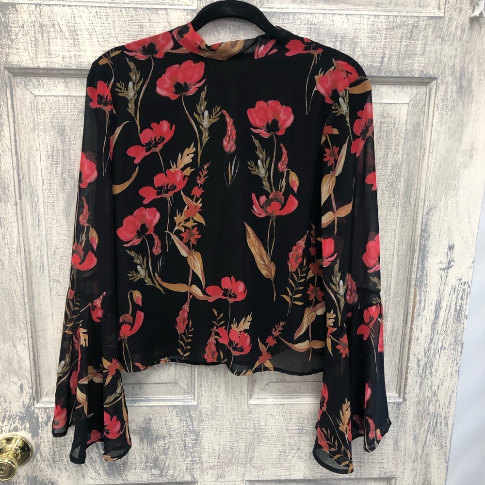 Yumi Kim Floral Bell Sleeve Blouse